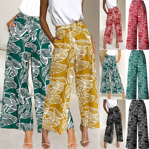55020  Брюки женские Гавайи, лето, ЛЮКС