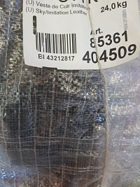 85361 Куртки экокожа м/ж КРЕМ Германия, кг